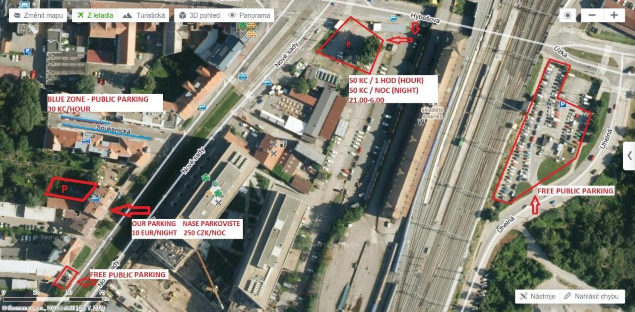 Apartment With Parking In The Center - 500M From Hlavni Nadrazi Brno Exterior foto